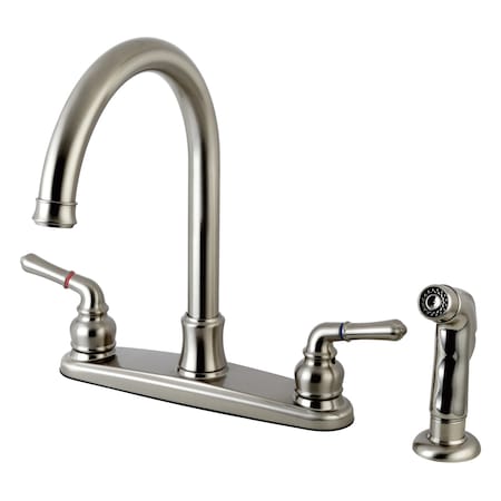 FB7798NMLSP 8-Inch Centerset Kitchen Faucet With Sprayer